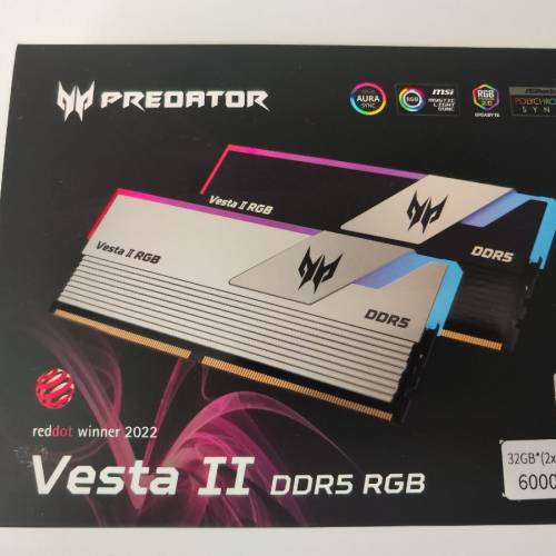 Acer Predator Vesta Ii Rgb Gb Gb X Ddr Mhz Black