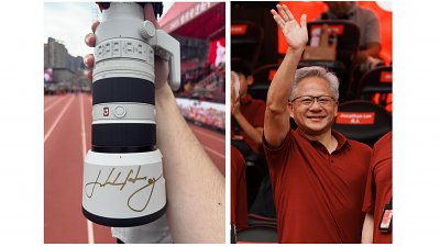 黃仁勳簽名版 Sony GM 鏡頭曝光！網民笑言：「支鏡直出都有 AI 級數」