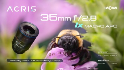 全球首款 35mm 1:1 自動對焦微距！Laowa Acris 35mm F2.8 1X Macro APO 登場