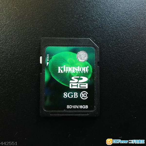Kingston 8GB SDHC Class 10 Flash Card 包郵寄