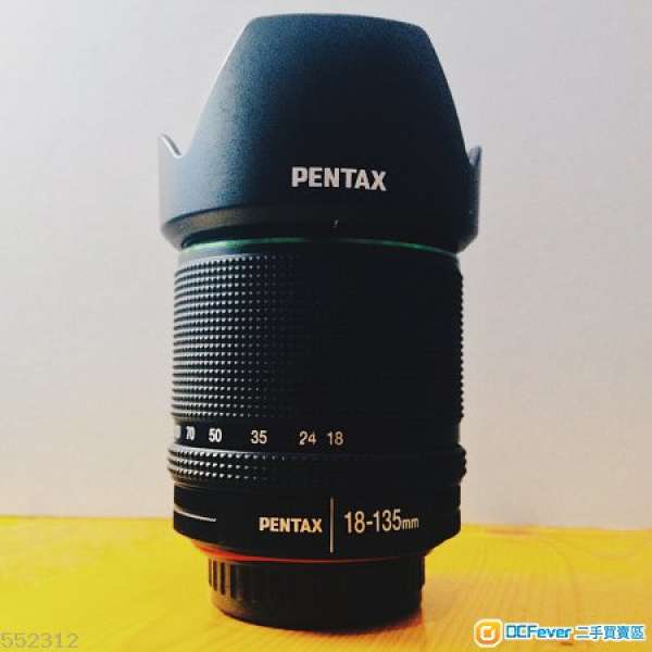 Pentax SMC DA 18-135mm F/3.5-5.6 ED AL (IF) DC WR Lens 賓得天涯鏡