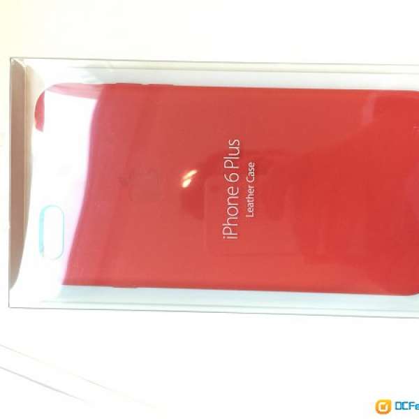 iPhone 6 plus 原裝紅色皮套100%新。