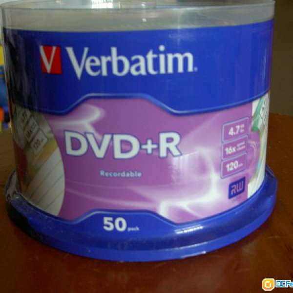 Verbatim DVD+R  全新 光碟 50隻