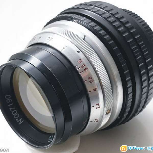KMZ PO2-2M 75mm f/2 大電影鏡(改藝康) 論解像力 立体感 銳利度 足以力併ACDK四大名牌