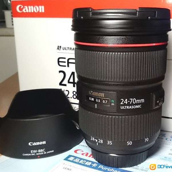 Canon EF 24-70mm f/2.8L II USM 九成新一手行貨盒齊有保26Dec13購