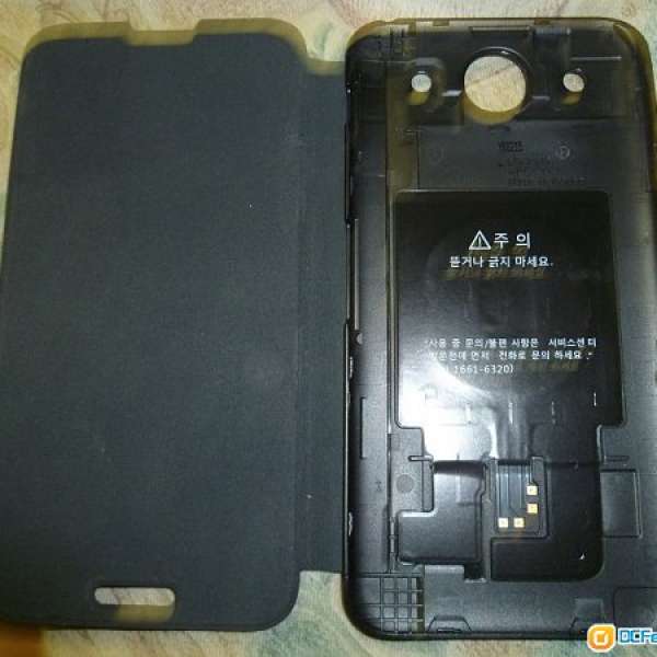 LG G pro F240 黑色 原廠皮蓋 90%新 (可無線充電)