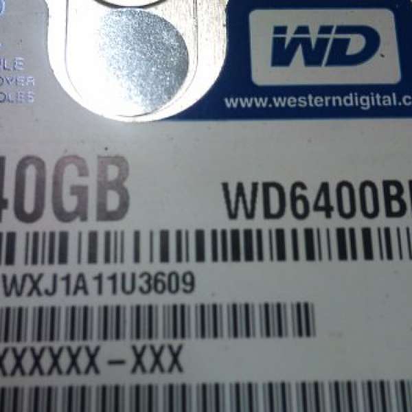 WESTERN DIGITAL 640G 2.5 寸