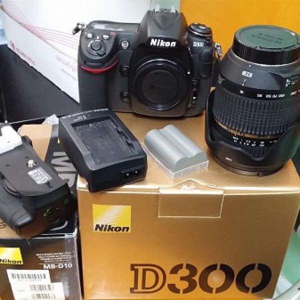 Nikon D300+MBD10直度+Tamron18-270mm+Tamron17-50mm f/2.8 Di II VC，90%新