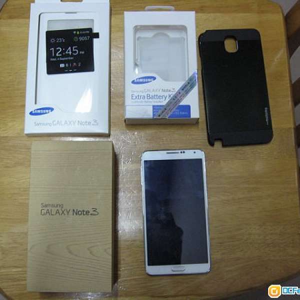 Samsung Note 3 Lte 4G 保養到14年12月1日 盒SET 連勁多配件