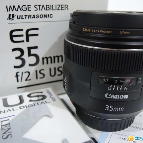 98%新CANON EF 35mm f/2 IS USM