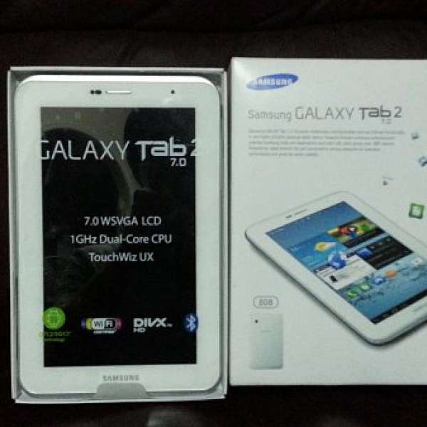 90% New Samsung Tab 2 7.0 3G P3100可打電話 白色