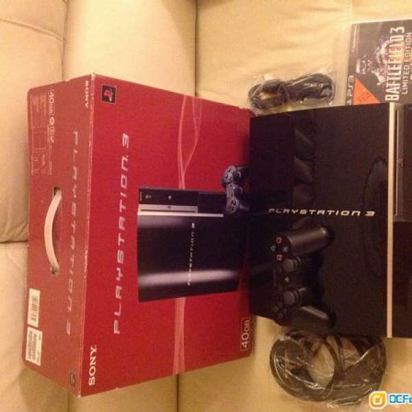PS3厚機40G (黑色）加game