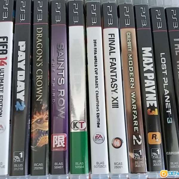 PS3 Fifa 14 Payday2 Dragon crown 無雙7 FF 13 Lost Planet 3 Walking Dead