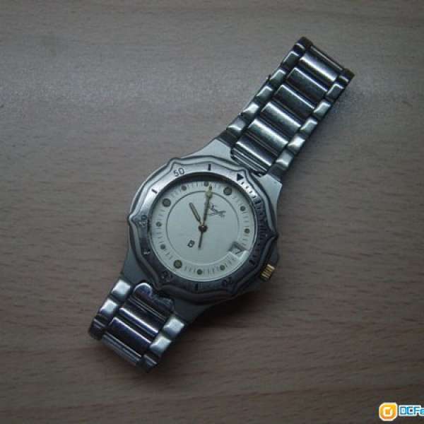 企理 名廠 DURFFEE 夜光 日曆 薄裝 男裝手錶,只售HK$150(超筍價,不議價)