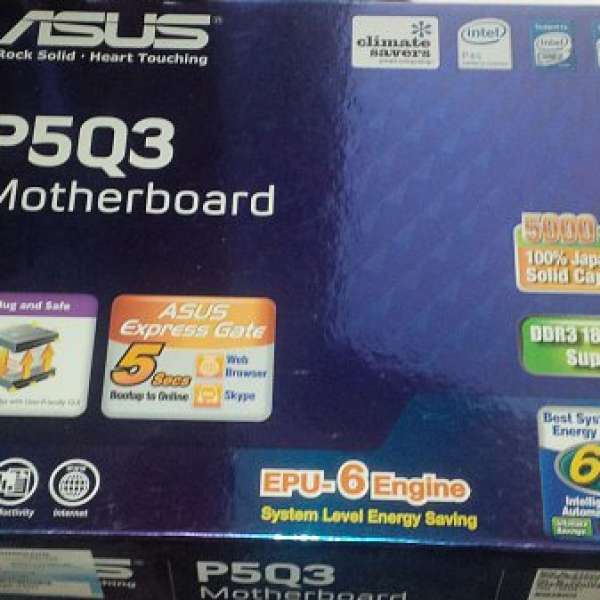 ASUS P5Q3 DDR3 全新 100% new P45 QX9650 extreme cpu