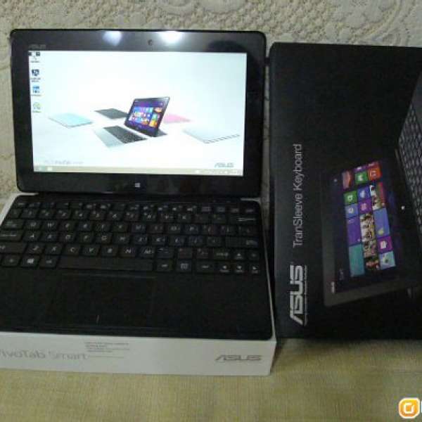 Asus ME400C Win 8 平板, 原廠 keyboard **連 office 2013** 行貨有保