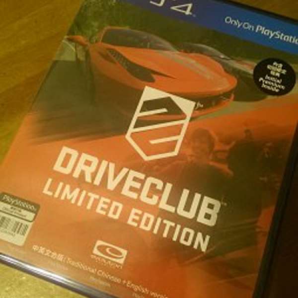 PS4 Drive Club Limited Edition 全新未開封 連Code