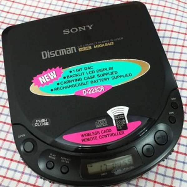 Sony D-225CR CD Player Discman