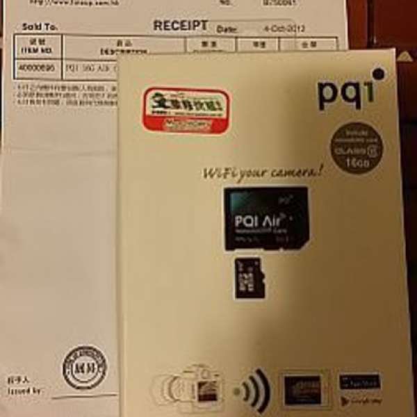 售 PQI AIR CARD Wi-Fi SD CARD with 16GB C10 MicroSD