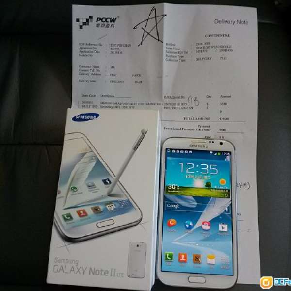 98% new 行貨Samsung Galaxy Note 2 N7105 4G Lte