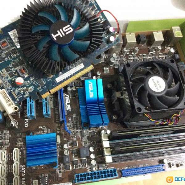 AMD Athlon X4 640 CPU + 4gb ram + HIS HD4850 + ASUS board w/ USB 3.0