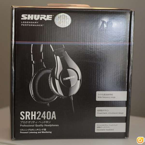 SHURE SRH240A 100% New