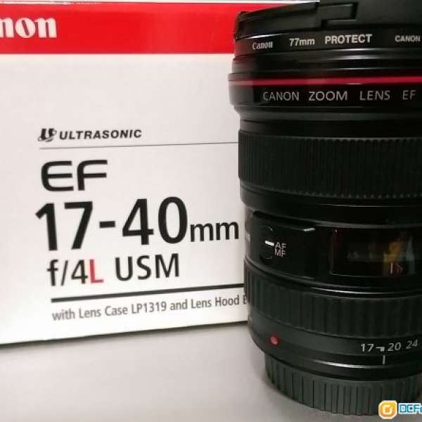 *****Canon EF 17-40mm f/4L 99.9% new 有保養到2015年4月*****