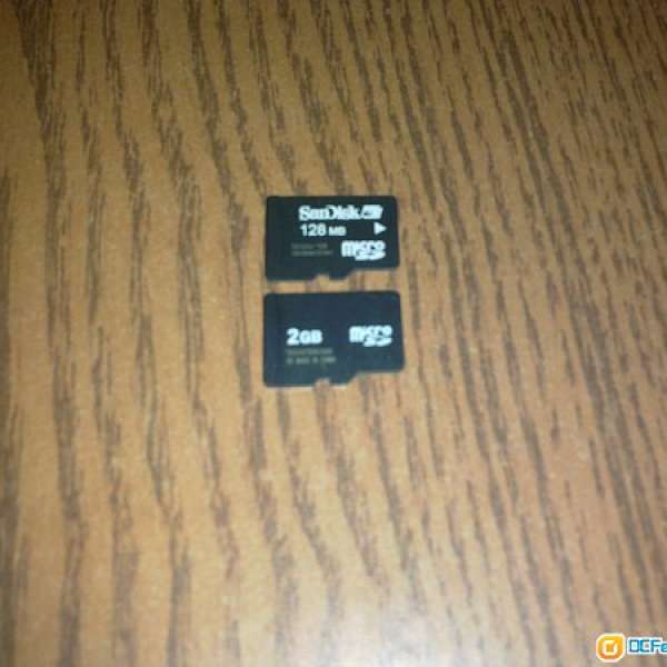 90% new 2G and 128M Micro SD card