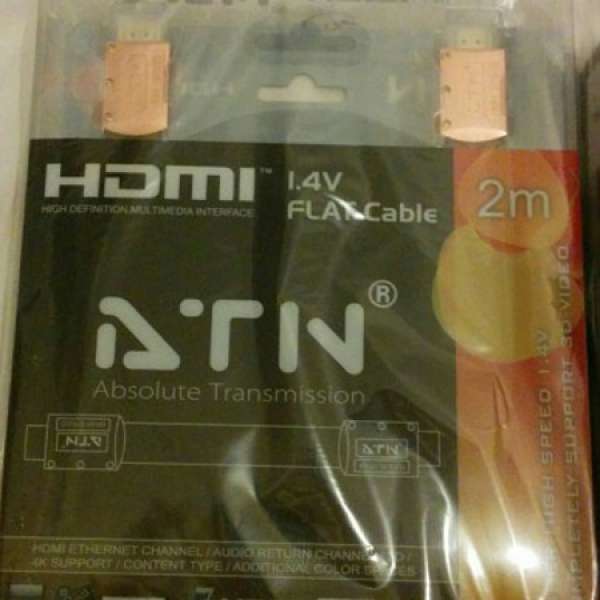 New 2m HDMI cable with 4K