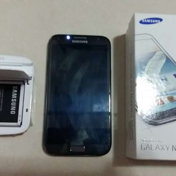 95% new Samsung Galaxy Note 2 Black N7105 4G Lte + battery kit