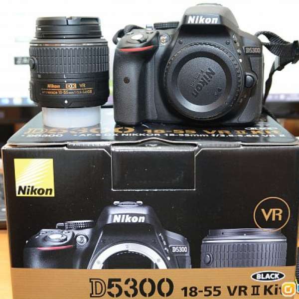 售Nikon D5300+18-55 vr2 (kit set) - 99.9%新(行貨)