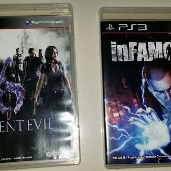 PS3 game - 生化危機6 , inFAMOUS 2