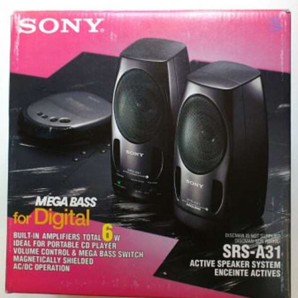 全新 SONY SRS-A31 Active Speaker System  (Made in Philippines)