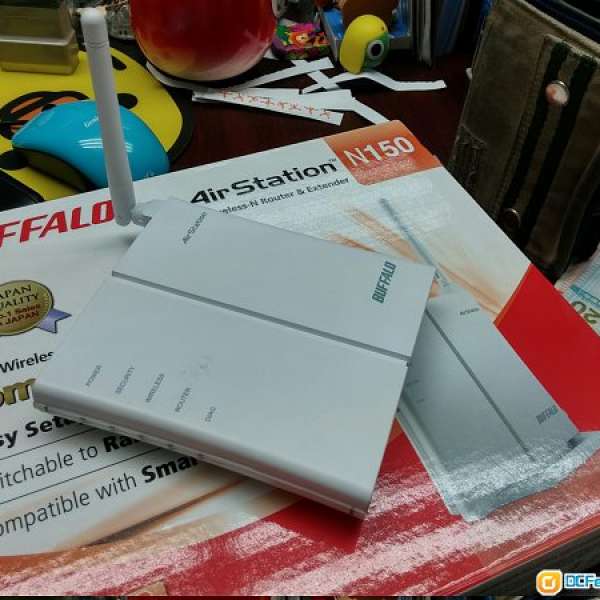 Buffalo AirStation N150 Wireless Router : 99.99%新，只開盒試機