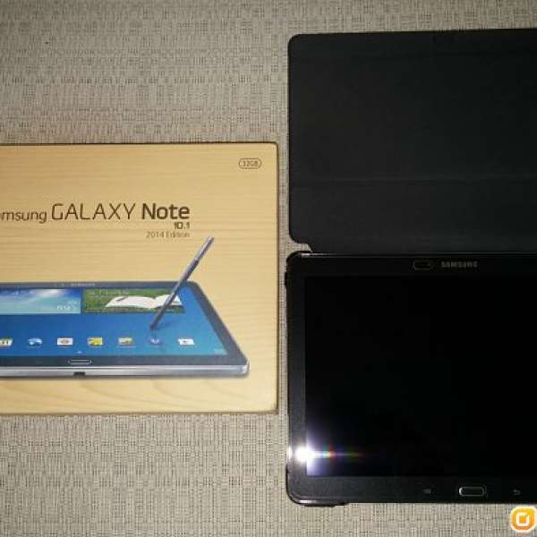 Samsung Galaxy Note 10.1 2014 Edition LTE 黑色99%新已貼玻璃貼及原裝三星機套