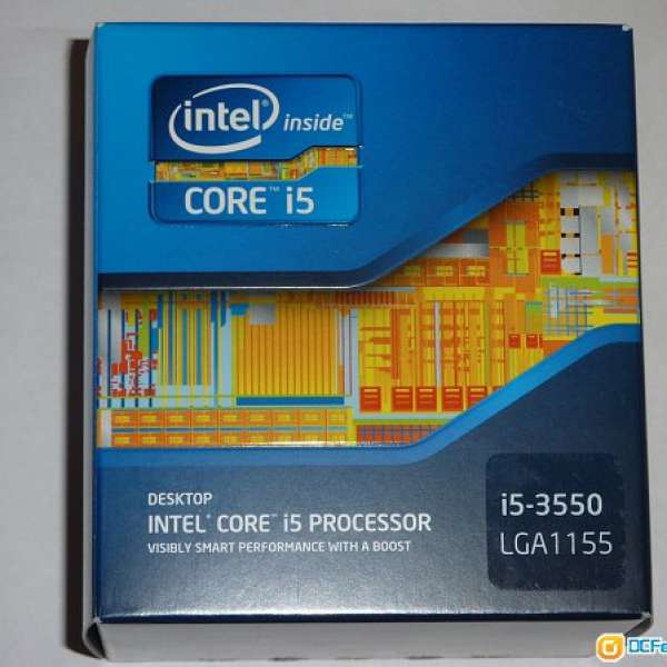 Intel i5 3550 盒裝有原Fan 90%new