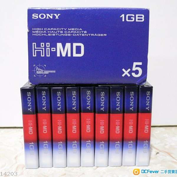 全新 日本製 Sony HI-MD (容量1 GB ) MD 碟 ~ 共9張