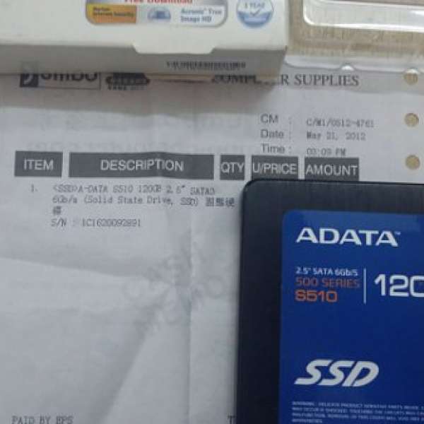 85% New ADATA 120GB SSD