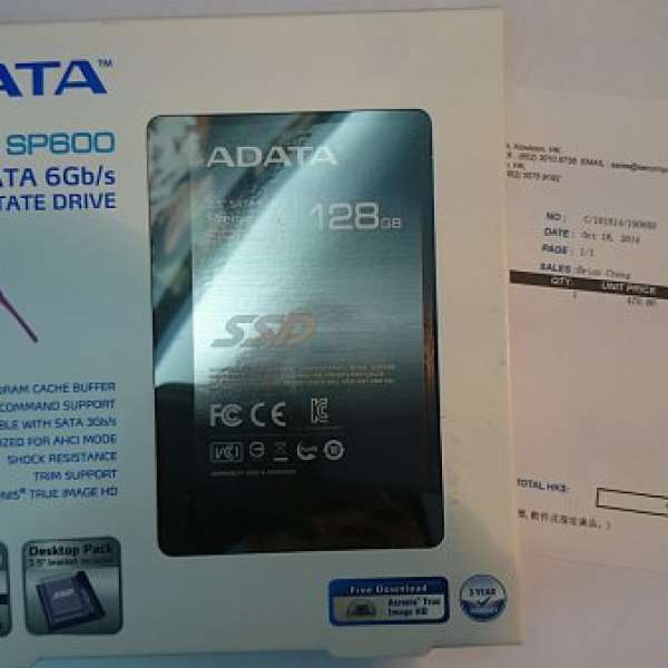 九成九新 A  data 128GB SSD