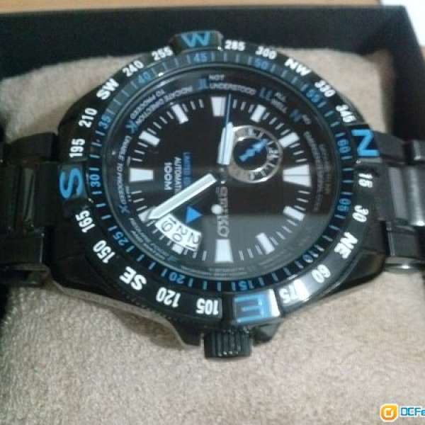 SEIKO 精工95%新 SSA115K1 5號仔 限量黑鋼手錶