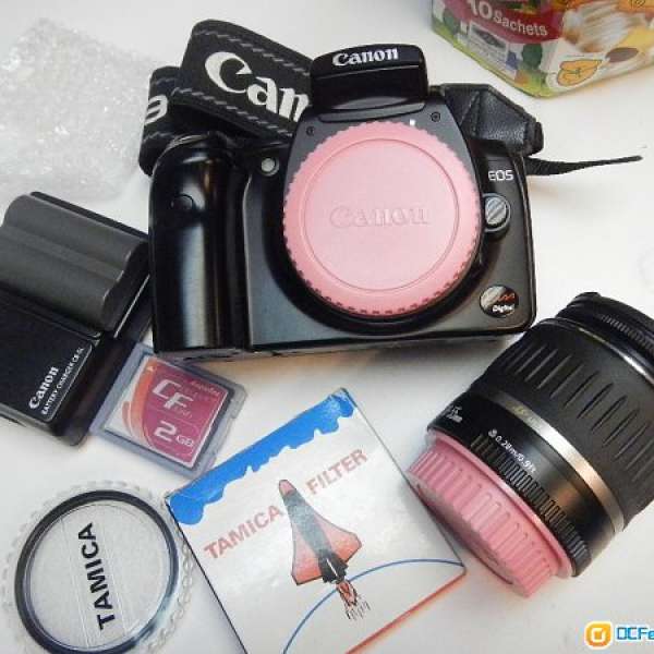 平玩單反 抵過儍瓜機 黑色 Canon EOS Kiss Digital 300D + EFS 18-55/3.5-5.6 USM
