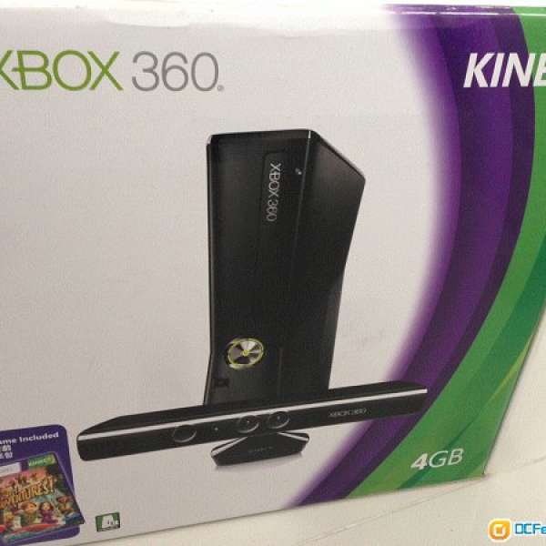 Xbox 360 4gb 連 kinect + 4 隻game(有gta5 和fifa14)
