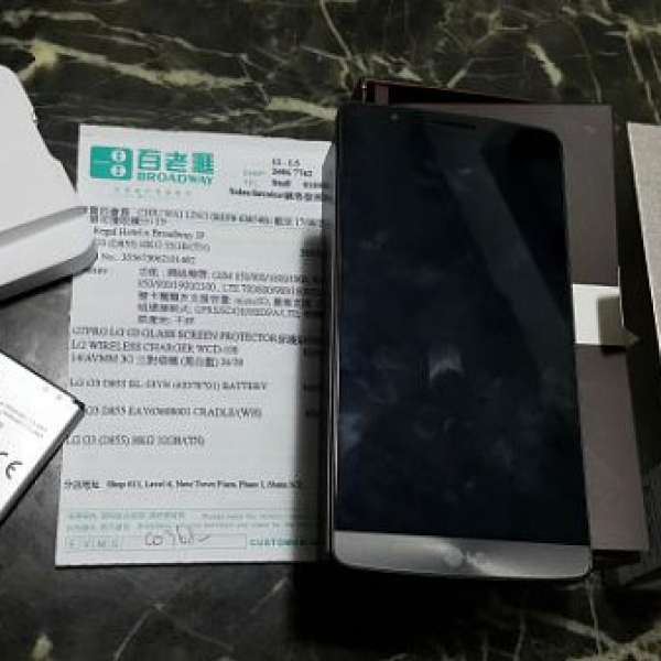 LG G3 32G 黑色行貨 99%新 (兩電)