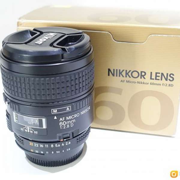 Nikon AF Micro-Nikkor 60mm f/2.8D - 99% New