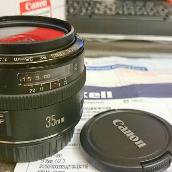 Canon EF35mm F2.0 行貨9成新(已過保)