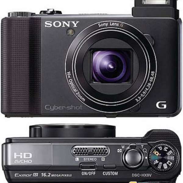 Sony DSC-HX9V 黑色16 倍光學變焦二原廠電及叉座原廠袋 Sandisk Ultra 32G