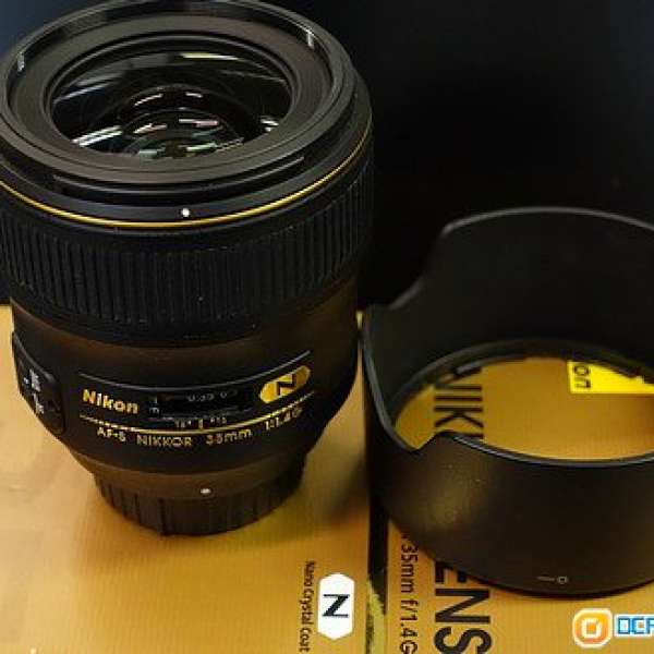 Nikon AF-S Nikkor 35mm f/1.4G - 99% New