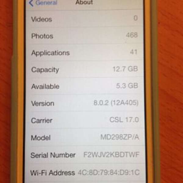 Iphone 5 白色 16GB 已過保養 香港行貨 换IPAD MINI RETINA or Ipad Air