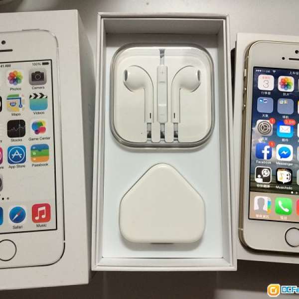 Apple iPhone 5S 64GB White Color AppleCare Plus 2015年9月尾
