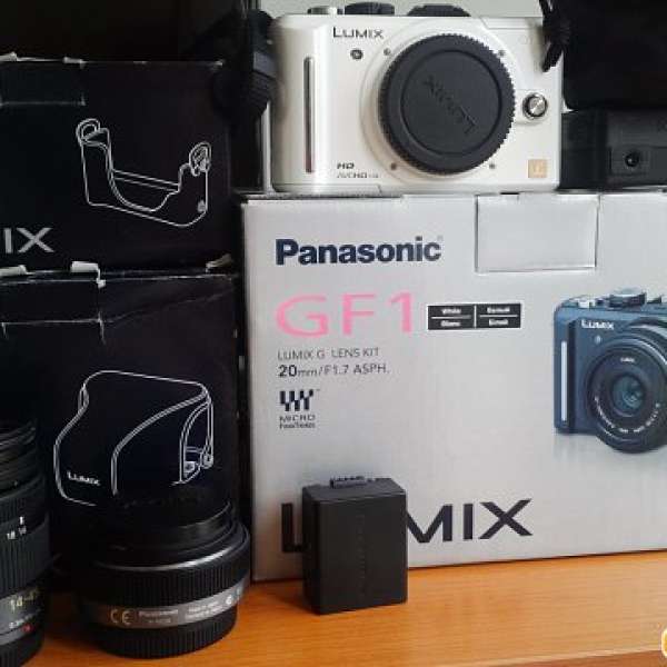 Panasonic GF-1 (白色) + 20mm f1.7 KIT SET + 14-45